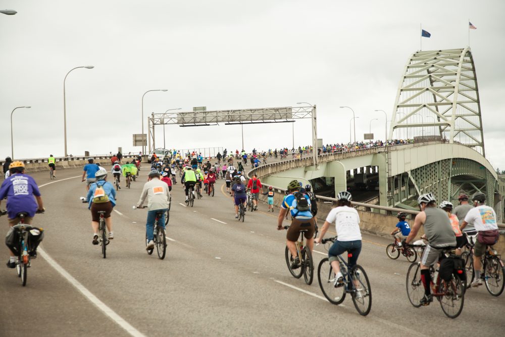 biking in Portland