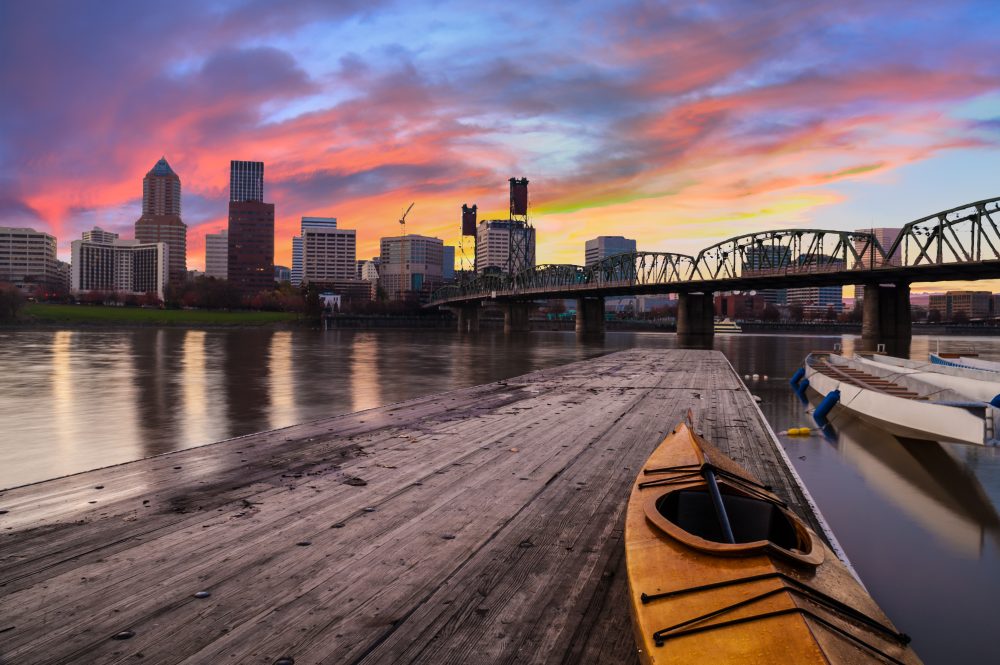 kayaking in Portland