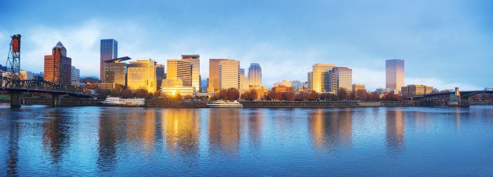 Water,cityscape in Portland OR